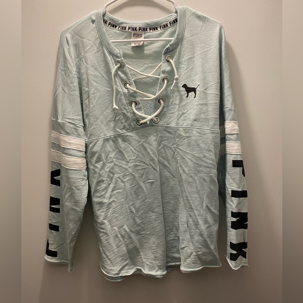 VS PINK Oversized Laced Hoodie